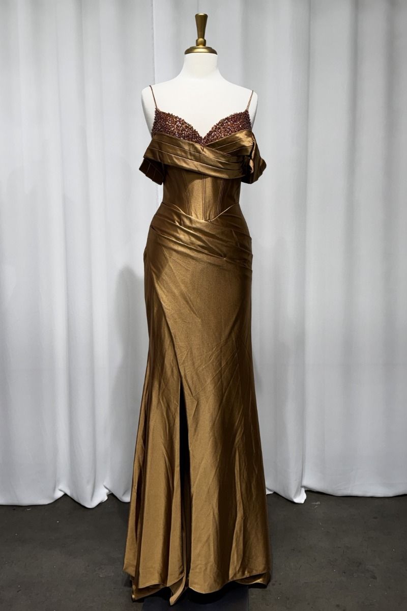 Vestido de Invitada - Bronze